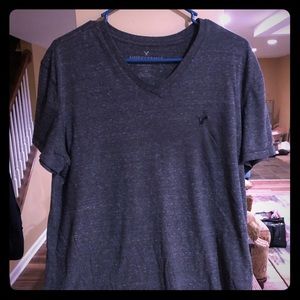 American Eagle Gray V-Neck